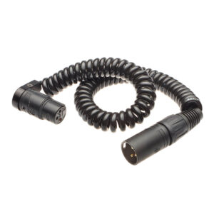K-Tek KPC10K XLR Coiled Cable with Neutrik and KPRCF (Mighty Lo Pro Connector)