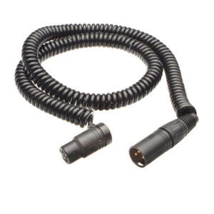 K-Tek KPC20K XLR Coiled Cable with Neutrik and KPRCF (Mighty Lo Pro Connector)