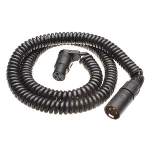 K-Tek KPC40K XLR Coiled Cable with Neutrik and KPRCF (Mighty Lo Pro Connector)