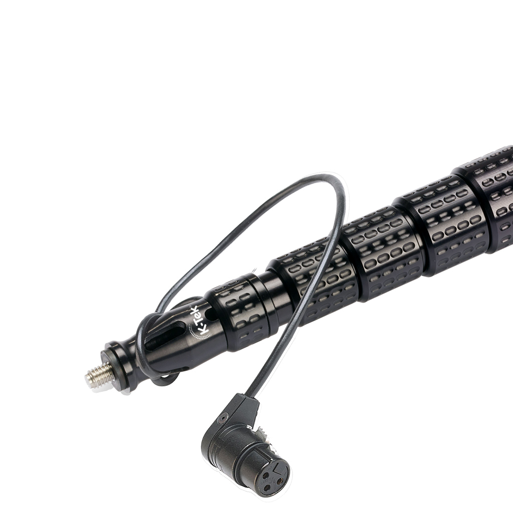 K-Tek KP10VCCR 10'3" Boom Pole, Carbon, Removable Headpiece, Coil Cable with KPCCR Bottom Module - Image 3