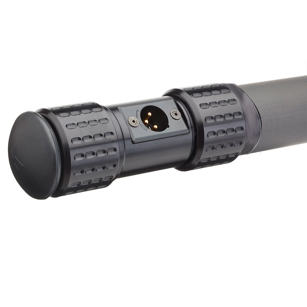 K-Tek KP18VCCR 18'3" Boom Pole, Carbon, Removable Headpiece, Coil Cable with KPCCR Bottom Module - Image 3