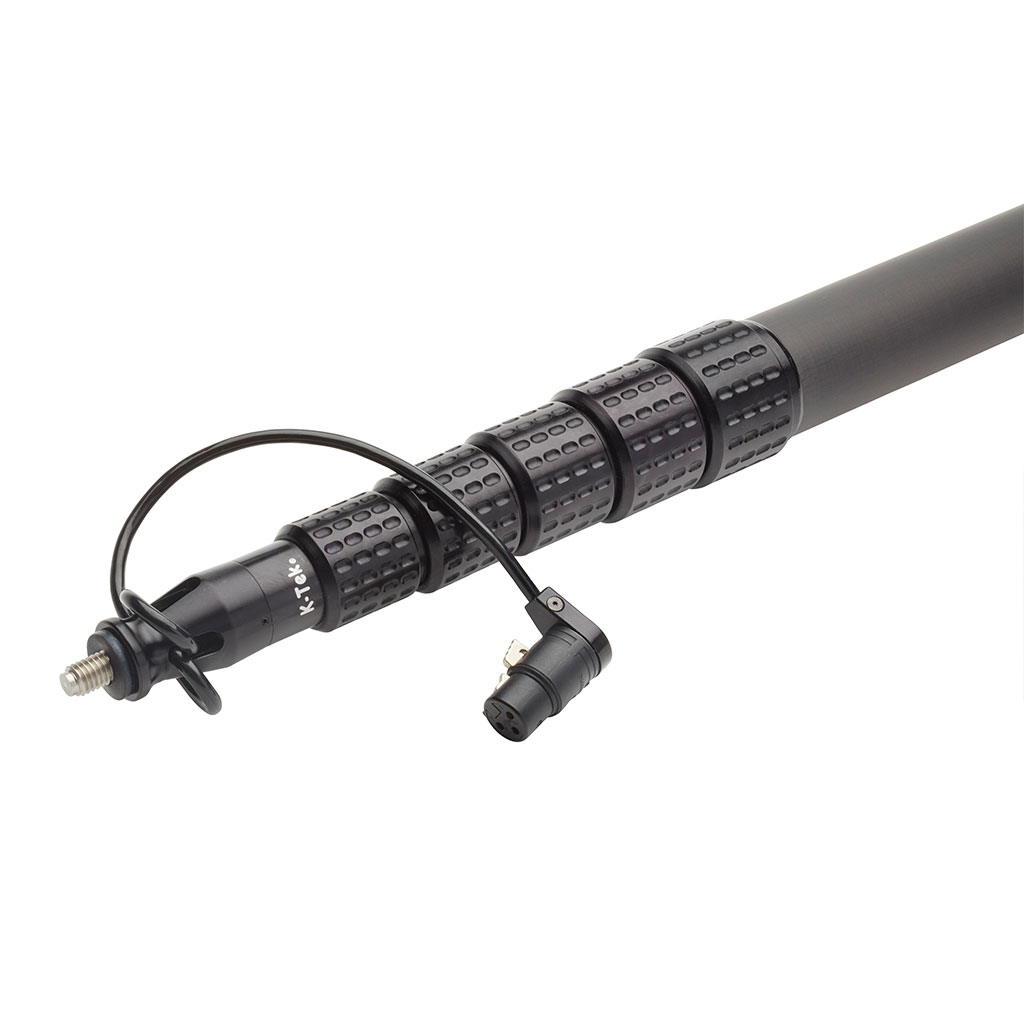 K-Tek KP20CCR 20'3' Boom Pole, Carbon, Removable Headpiece, Coil Cable with KPCCR Bottom Module - Image 3