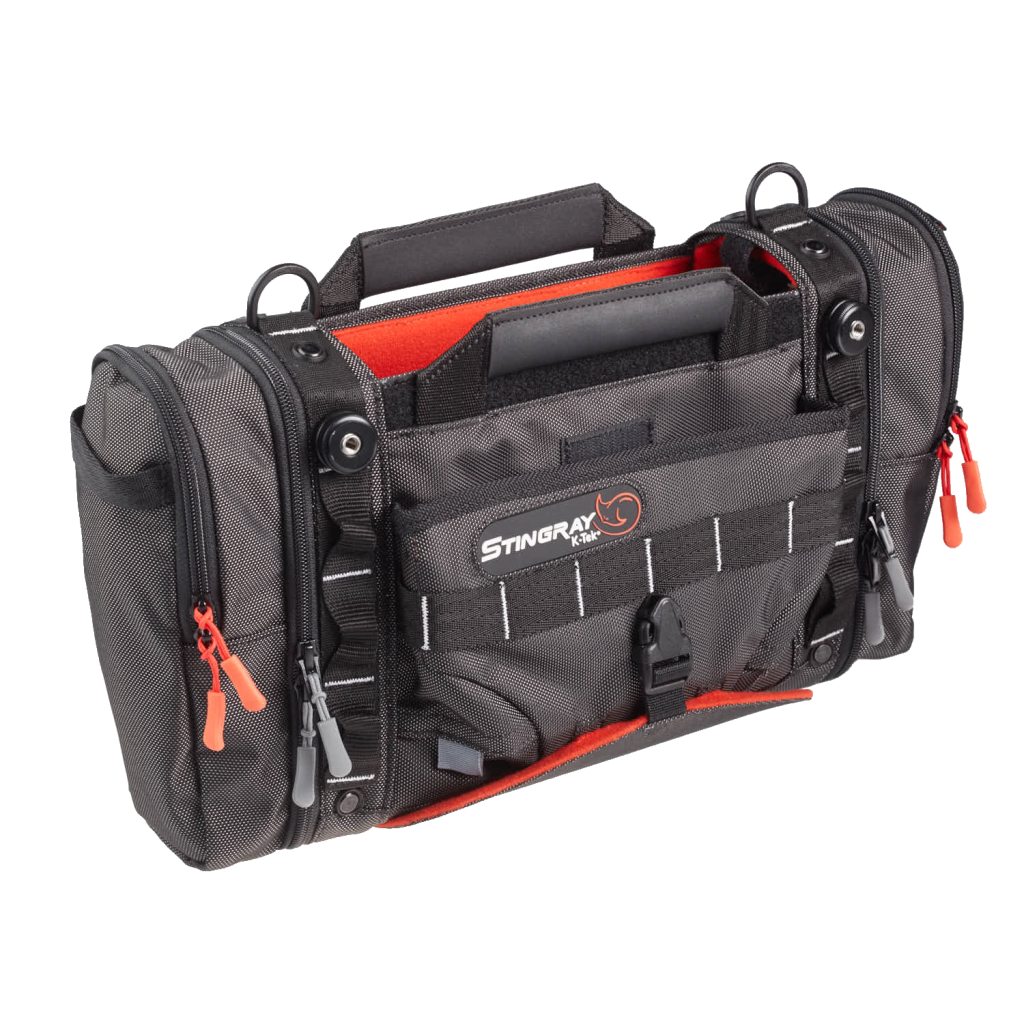 K-Tek KSTGJRX Stingray Junior-X, w/ Orange interiorDesigned to work w/ Sound Devices 833, 888 & 633, Zaxcom NOVA (more spacious option), Maxx, Zoom F4 & F8, Tascam 680 MKII, SD MixPre-10 series & similar sized mixer recorders. - Image 2