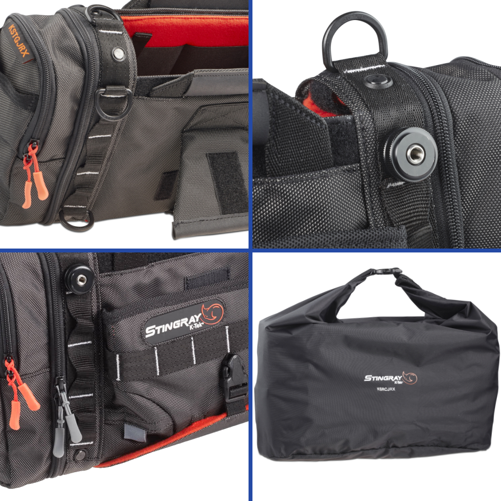 K-Tek KSTGJRX Stingray Junior-X, w/ Orange interiorDesigned to work w/ Sound Devices 833, 888 & 633, Zaxcom NOVA (more spacious option), Maxx, Zoom F4 & F8, Tascam 680 MKII, SD MixPre-10 series & similar sized mixer recorders. - Image 6