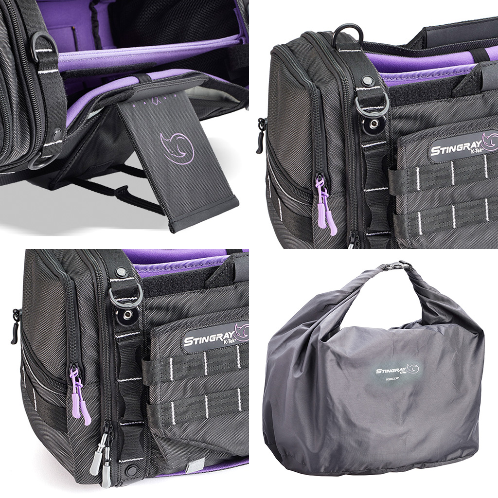 K-Tek KSTGLXP Stingray Large-X, Purple interiorDesigned to work with Sound Devices SCORPIO (and 664 & 688, and similar sized mixer recorders). – Bild 6