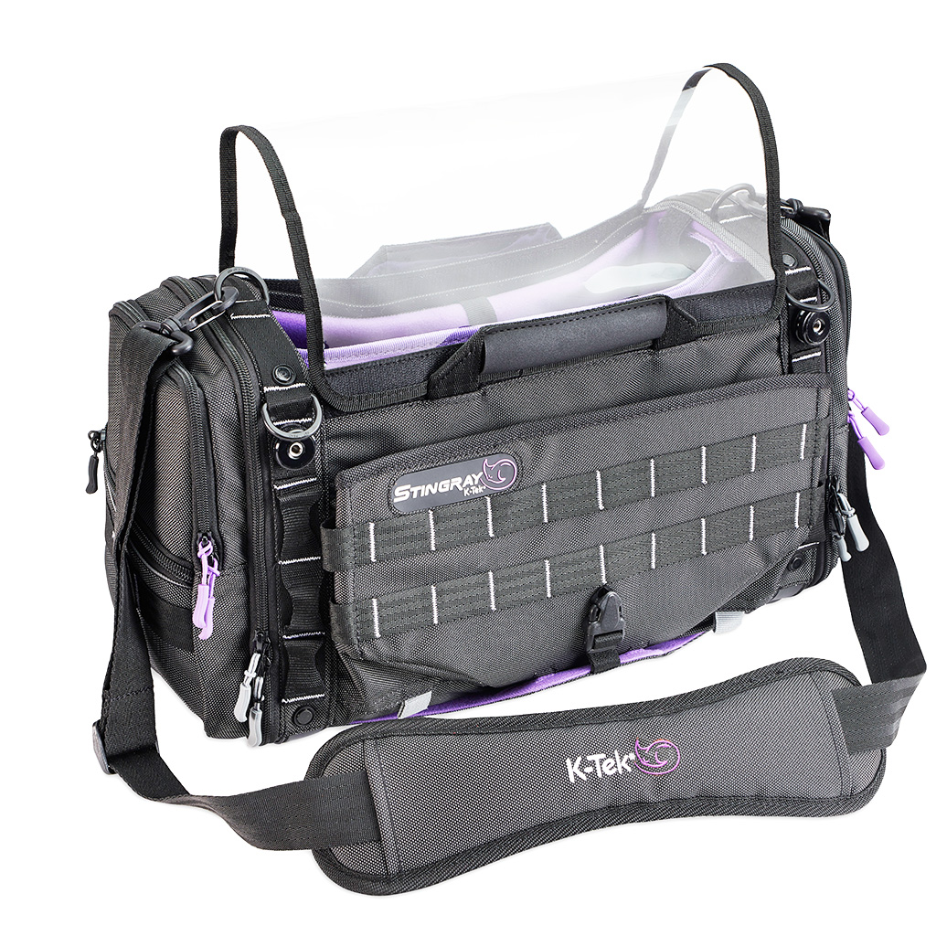 K-Tek KSTGLXP Stingray Large-X, Purple interiorDesigned to work with Sound Devices SCORPIO (and 664 & 688, and similar sized mixer recorders).