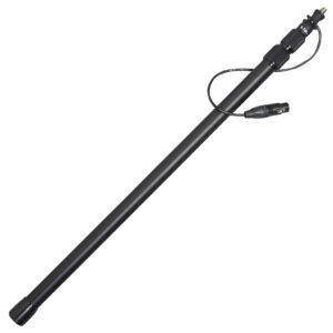 K-Tek KE69CC 5'9" Avalon Boom Pole, Aluminum, Fixed Headpiece, Coiled Cable with Fixed Bottom XLR