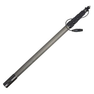 K-Tek KEG100CCR 8'6" Avalon Boom Pole, Carbon, Fixed Headpiece, Coiled Cable with Side XLR
