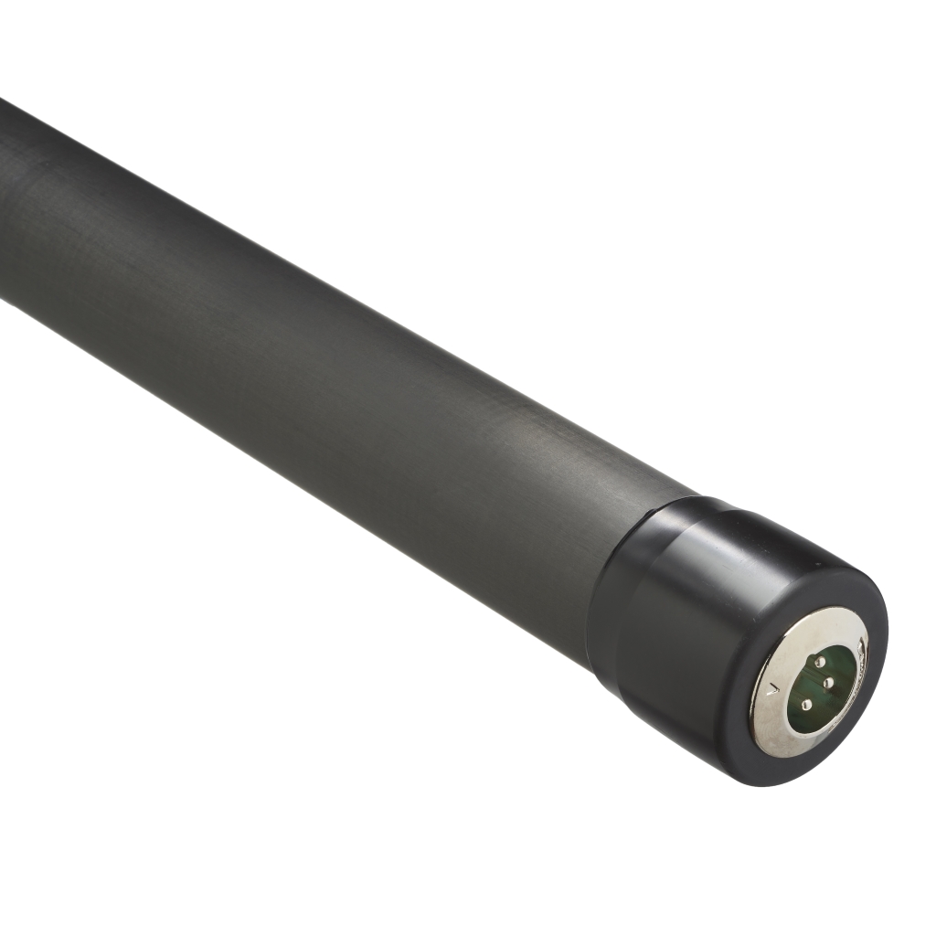 K-Tek KEG100CC 8'4" Avalon Boom Pole, Carbon, Fixed Headpiece, Coiled Cable with Bottom XLR - Image 3