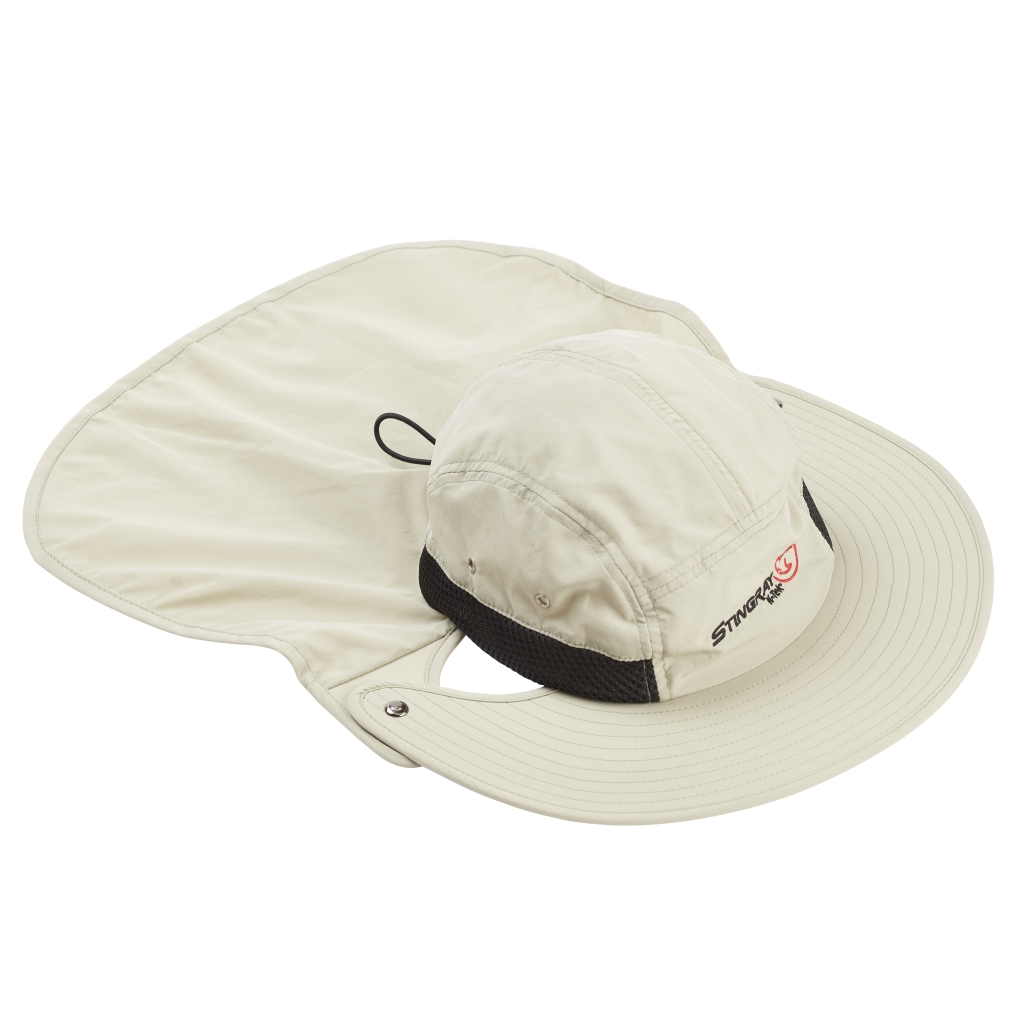 K-Tek KSH1 Stingray SunHat, sun-protection (head and neck) to wear with over-ear-headphones, SPF50, incl. chin-strap, one size fits all - Image 3