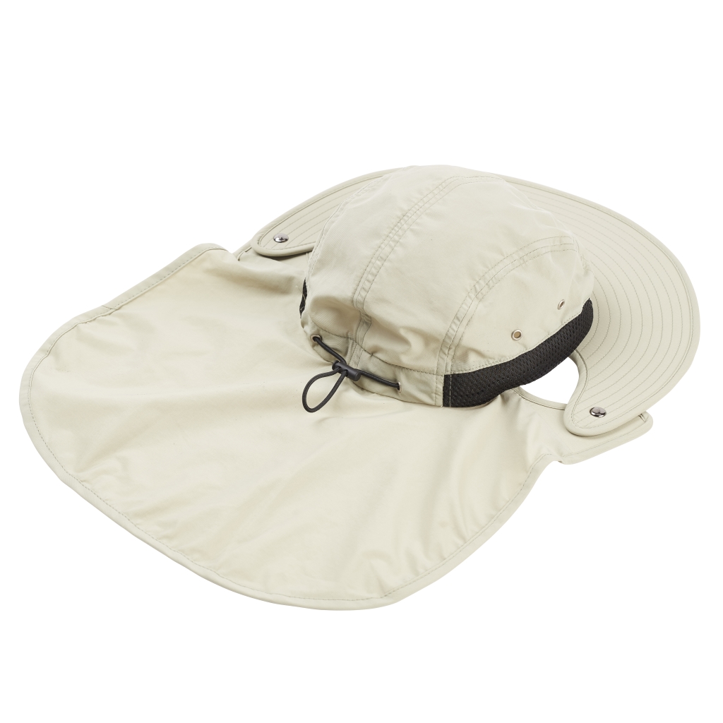 K-Tek KSH1 Stingray SunHat, sun-protection (head and neck) to wear with over-ear-headphones, SPF50, incl. chin-strap, one size fits all - Image 4