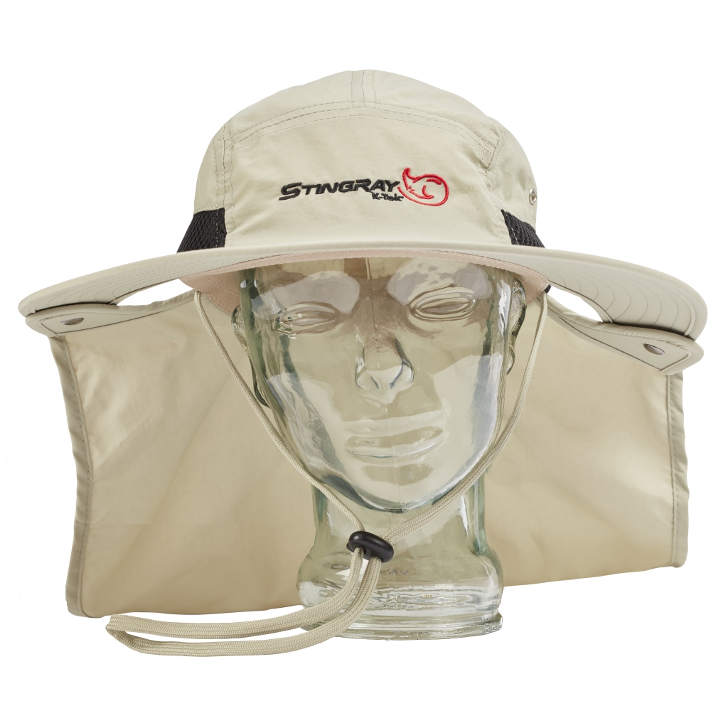 K-Tek KSH1 Stingray SunHat, sun-protection (head and neck) to wear with over-ear-headphones, SPF50, incl. chin-strap, one size fits all - Image 5