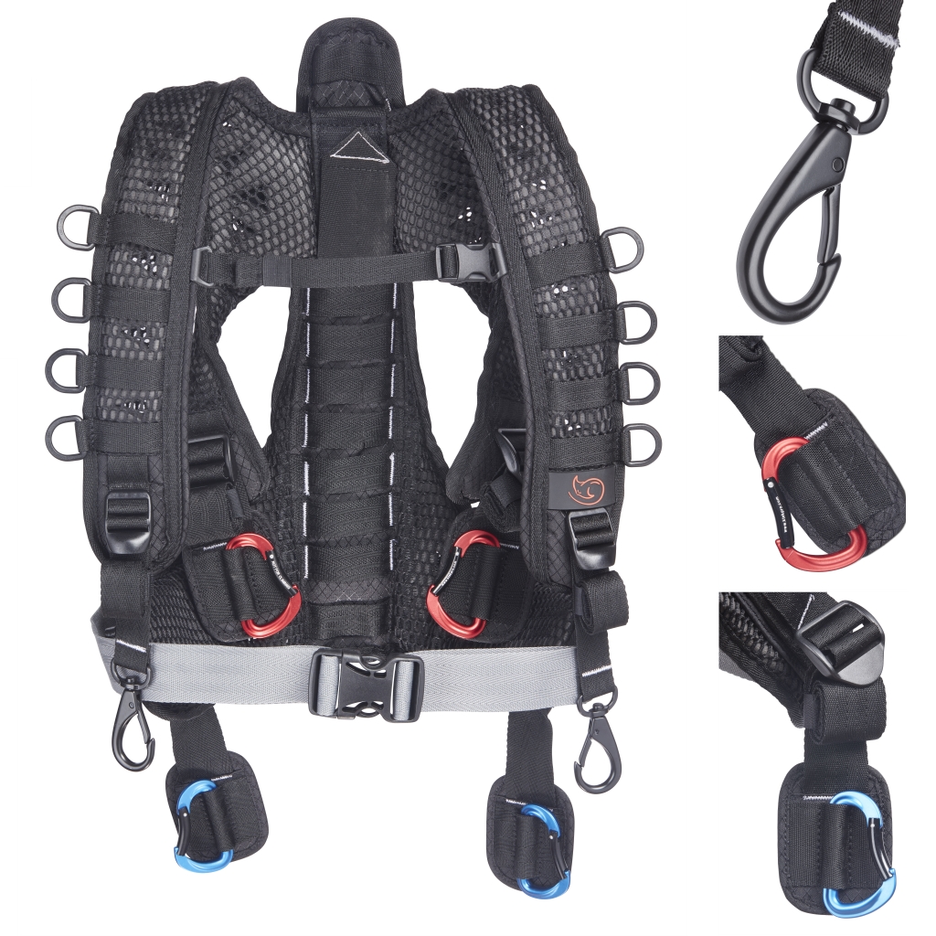 K-Tek KSHRN3 Stingray Audio Harness with real back support ExoSpine with removable inner Belt, adjustable to most body sizes - Image 3