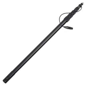K-Tek KE110CCR 9'4" Avalon Boom Pole, Aluminum, Fixed Headpiece, Coiled Cable with Fixed Side XLR